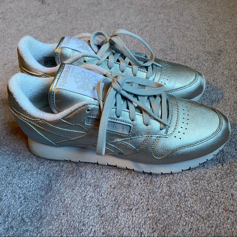 Silver Reebok x FACE Sneakers